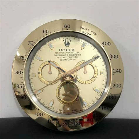 rolex gold clock